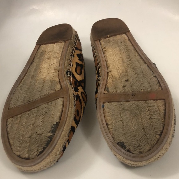 Sam Edelman 9.5M (41 EU) Flat Espadrille Leopard printed Calf hair Excellent - Picture 8 of 11